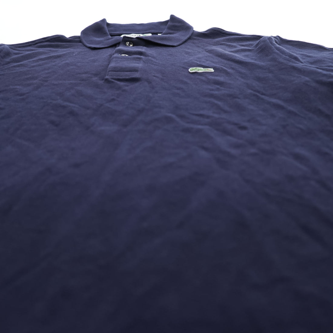 LACOSTE ポロシャツ M ネイビー ワンポイントロゴ CLASSIC FIT 鹿の子 FA10615