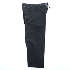 US NAVY 90年代 米軍 ヴィンテージ ミリタリー セーラーパンツ L ブラック ギャバジン ワイド 13ボタン OMEGA APPAREL 8405-01-076-6032
