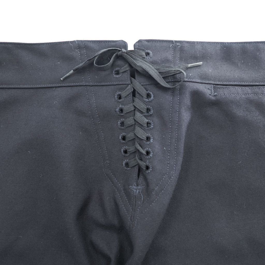 US NAVY 90年代 米軍 ヴィンテージ ミリタリー セーラーパンツ L ブラック ギャバジン ワイド 13ボタン OMEGA APPAREL 8405-01-076-6032