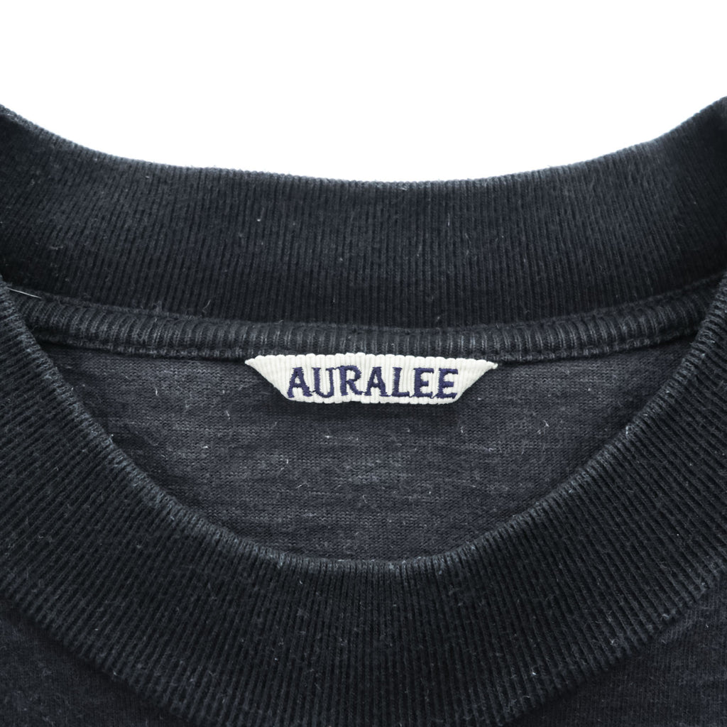 AURALEE 日本製 スタンドアップ Tシャツ L ブラック STAND UP TEE A20ST01SU