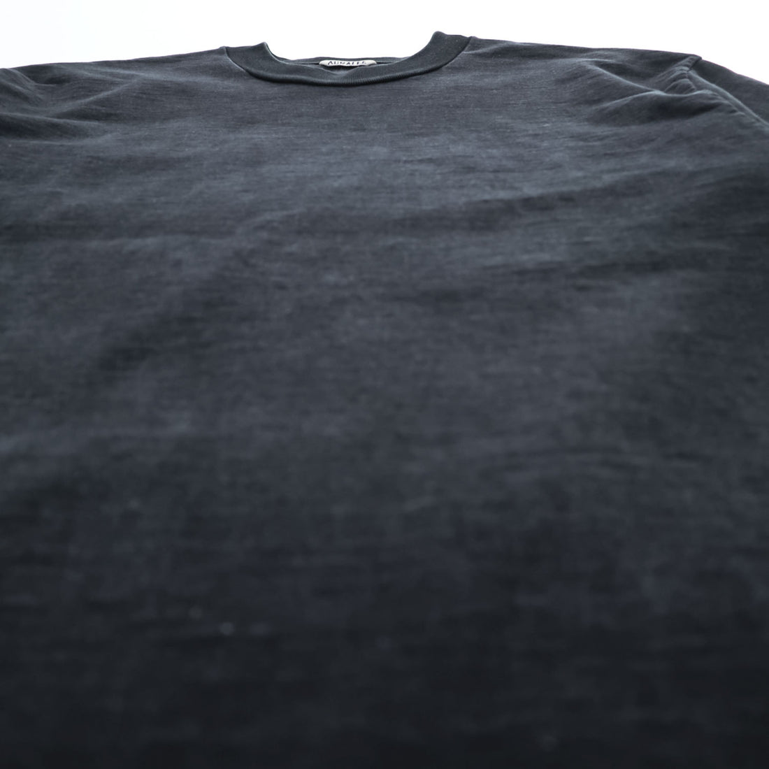 AURALEE 日本製 スタンドアップ Tシャツ L ブラック STAND UP TEE A20ST01SU