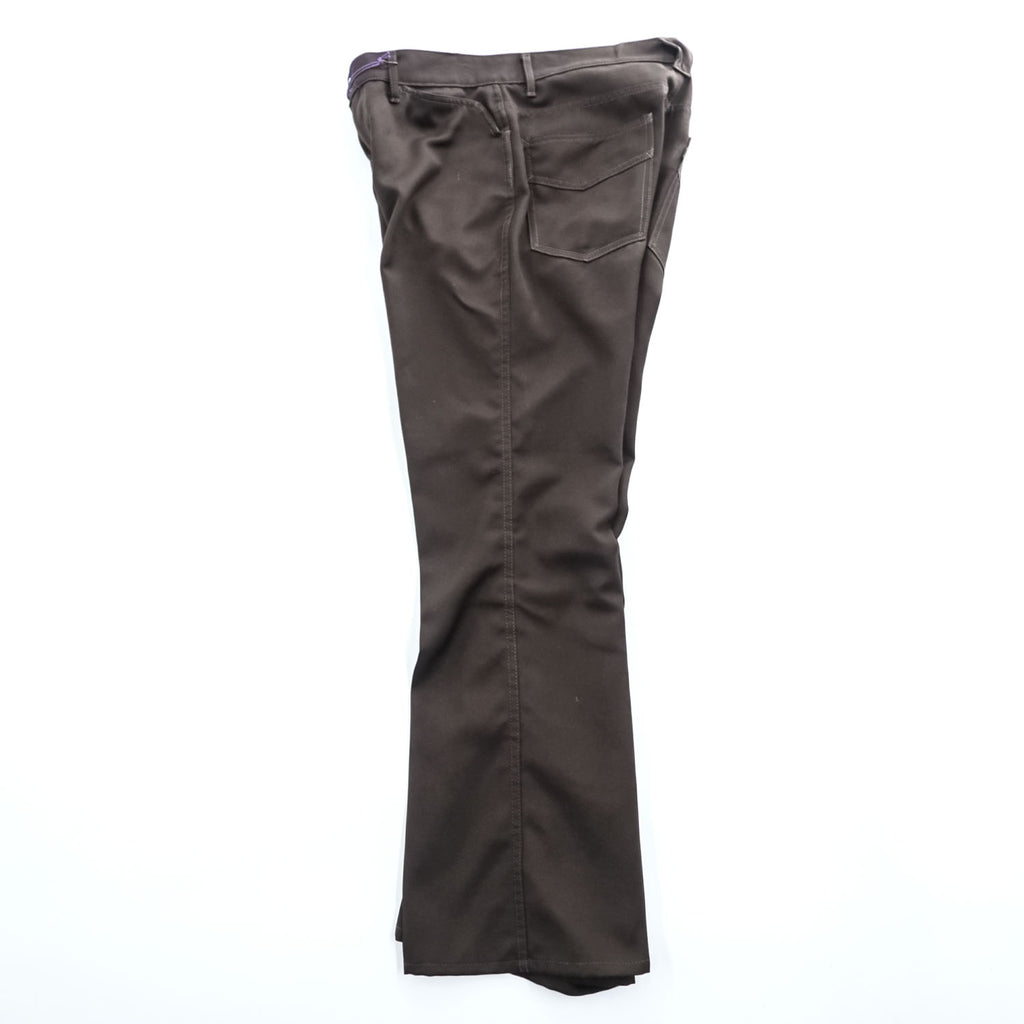 Needles Boot-Cut Jean Pants Brown Size S Poly Cotton Twill Flare Pants D1110 Made in Japan