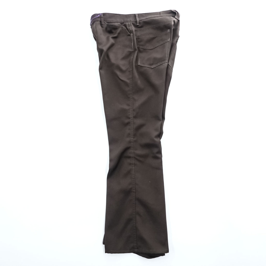 Needles Boot-Cut Jean Pants Brown Size S Poly Cotton Twill Flare Pants D1110 Made in Japan