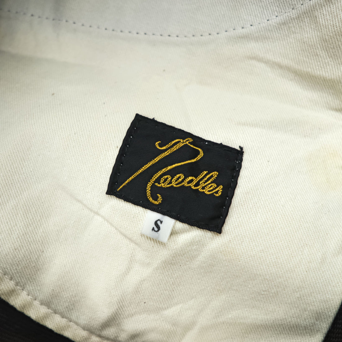 Needles Boot-Cut Jean Pants Brown Size S Poly Cotton Twill Flare Pants D1110 Made in Japan