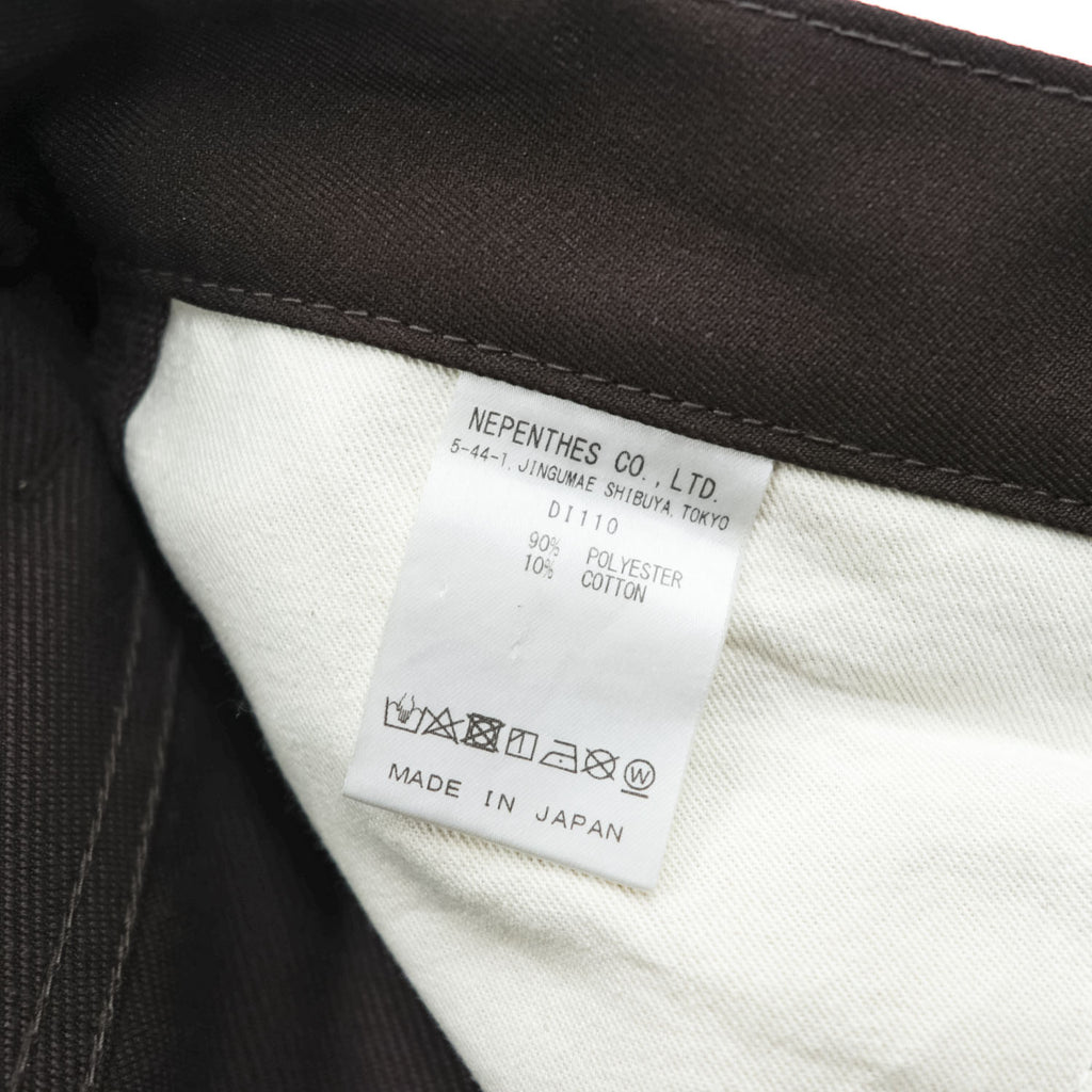 Needles Boot-Cut Jean Pants Brown Size S Poly Cotton Twill Flare Pants D1110 Made in Japan
