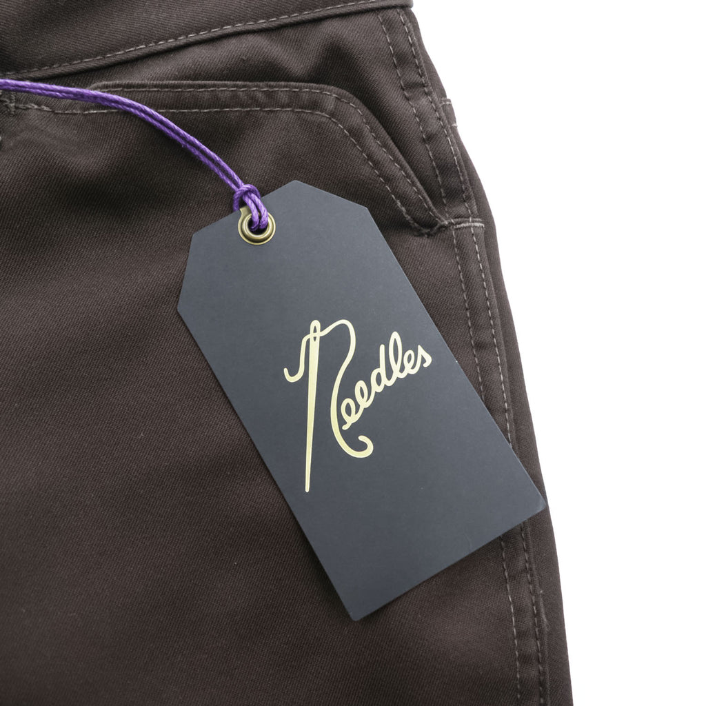 Needles Boot-Cut Jean Pants Brown Size S Poly Cotton Twill Flare Pants D1110 Made in Japan