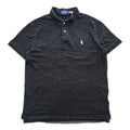 Polo Ralph Lauren ポロシャツ L グレー スモールポニー ロゴ 刺繍 CUSTOM SLIM FIT