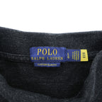 Polo Ralph Lauren ポロシャツ L グレー スモールポニー ロゴ 刺繍 CUSTOM SLIM FIT