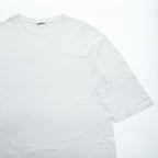 AURALEE 日本製 シームレス 五分袖 Tシャツ SEAMLESS CREW NECK HALF SLEEVE TEE 4 ホワイト A7ST03ST