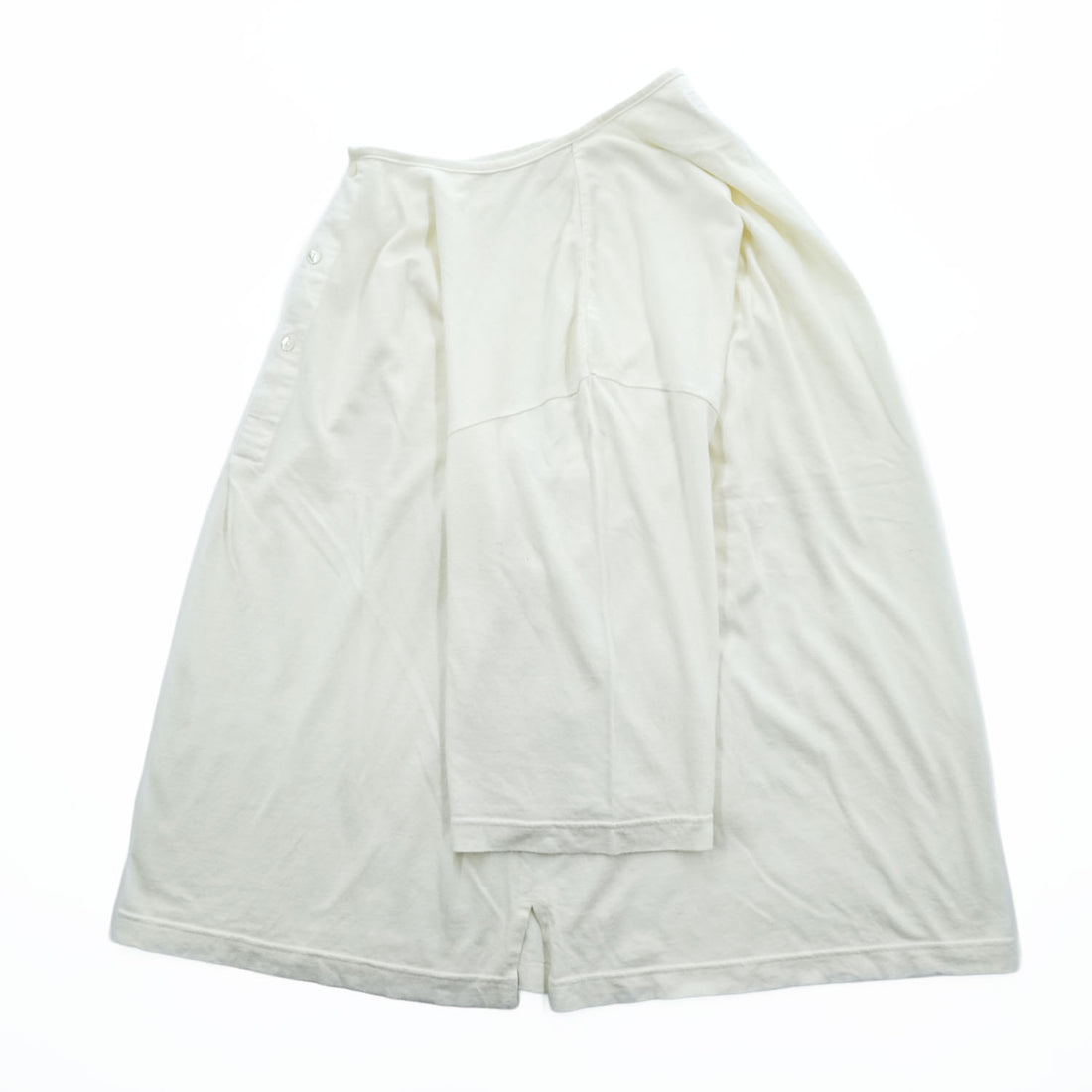 J.S HOMESTEAD ( JOURNAL STANDARD ) 日本製 ヘンリーネック ルーズシルエット ネップ Tシャツ M ホワイト UNION MADE 21-071-470-1570-2-0