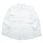 COUNTRY ROAD アイリッシュリネン 長袖シャツ XXL ホワイト 麻 ビッグサイズ REGULAR FIT ボタンダウン