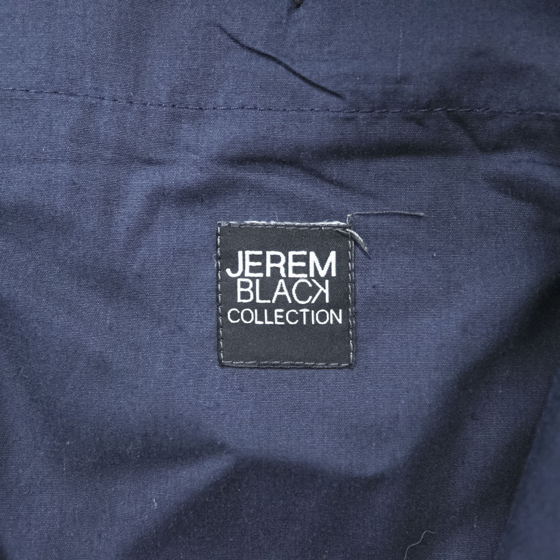 JEREM BLACK COLLECTION リネン スラックス サマー スーツ ドレスパンツ M ダークネイビー 麻 インディゴ