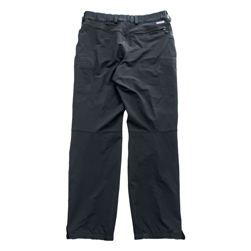 Patagonia アルパインガイドパンツ Alpine Guide Pants シェル アウトドア パンツ L ブラック ストレッチ ポーラテック パワーシールド 裾ジップ 83700