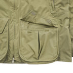 Eddie Bauer マウンテンパーカー レインジャケット L グリーン 防水 ドローコード フード着脱式 ダブルジップ WEATHER EDGE 102