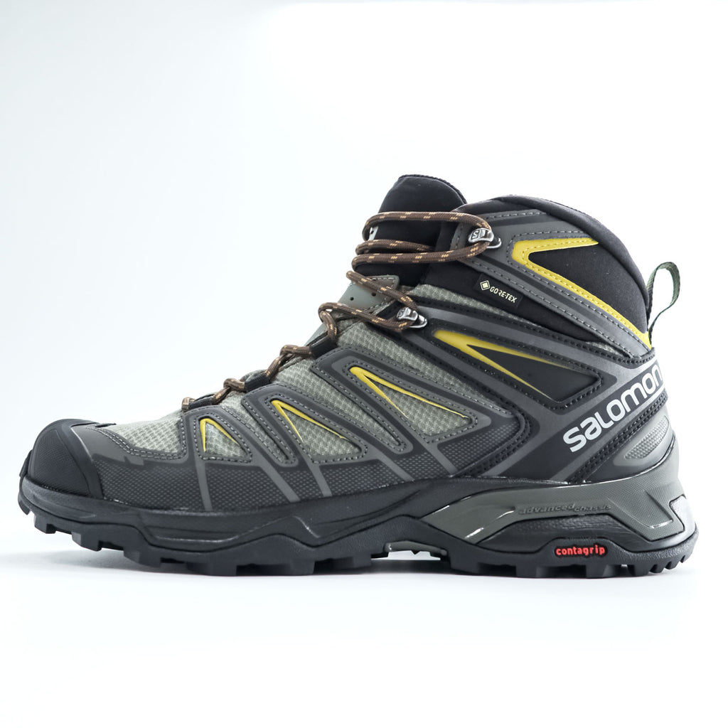 SALOMON トレッキングシューズ ハイキングブーツ X ULTRA 3 WIDE MID GTX 27cm ブラック GORE-TEX ゴアテックス 防水 Orthlite 145464