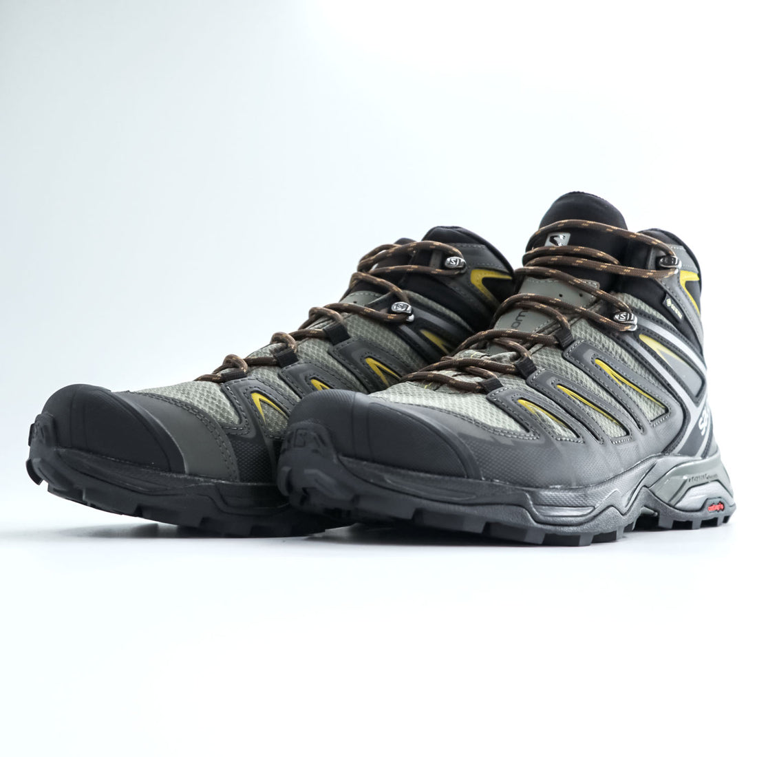 SALOMON トレッキングシューズ ハイキングブーツ X ULTRA 3 WIDE MID GTX 27cm ブラック GORE-TEX ゴアテックス 防水 Orthlite 145464