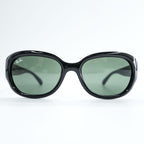 Ray-Ban サングラス バタフライ ブラック HAVANA オーバル RB4198 廃番 601 55_18 3N