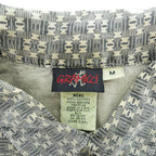 GRAMICCI 90年代 USA製 ヴィンテージ 半袖シャツ M カーキ 総柄 コットン 胸ポケット