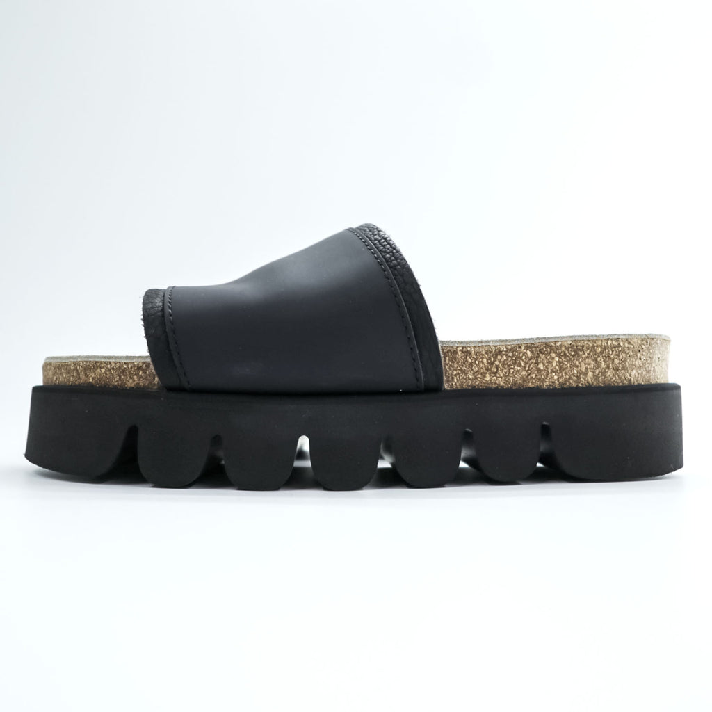 Hender Scheme キャタピラー caterpillar スライド サンダル 26cm ブラック レザー 厚底 コルクフットベッド