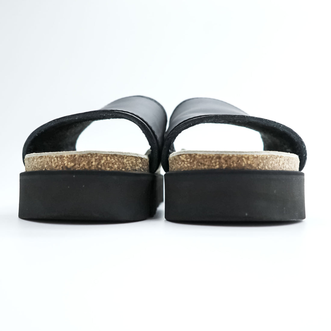 Hender Scheme キャタピラー caterpillar スライド サンダル 26cm ブラック レザー 厚底 コルクフットベッド