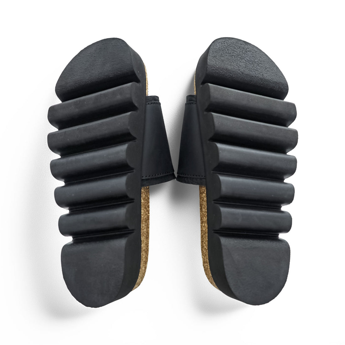 Hender Scheme キャタピラー caterpillar スライド サンダル 26cm ブラック レザー 厚底 コルクフットベッド