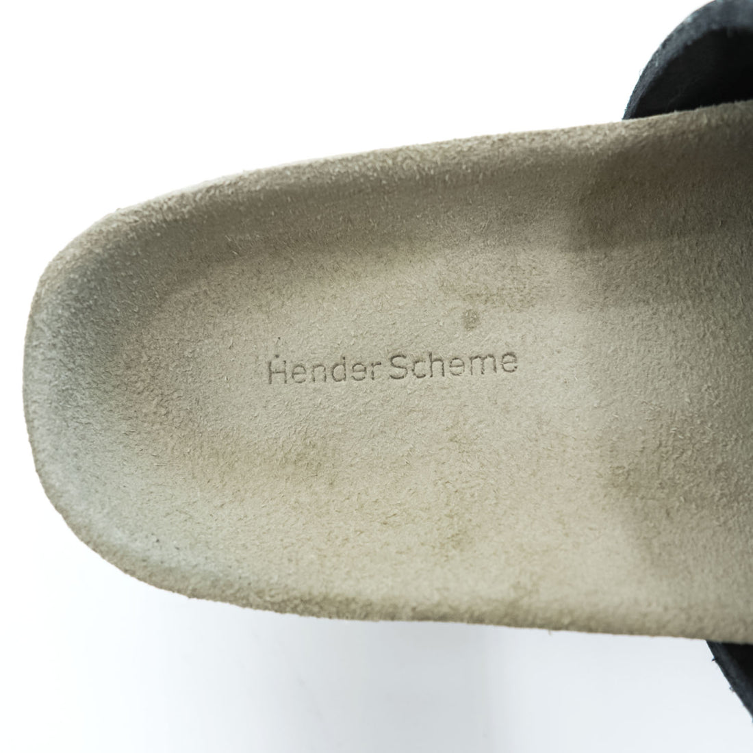 Hender Scheme キャタピラー caterpillar スライド サンダル 26cm ブラック レザー 厚底 コルクフットベッド
