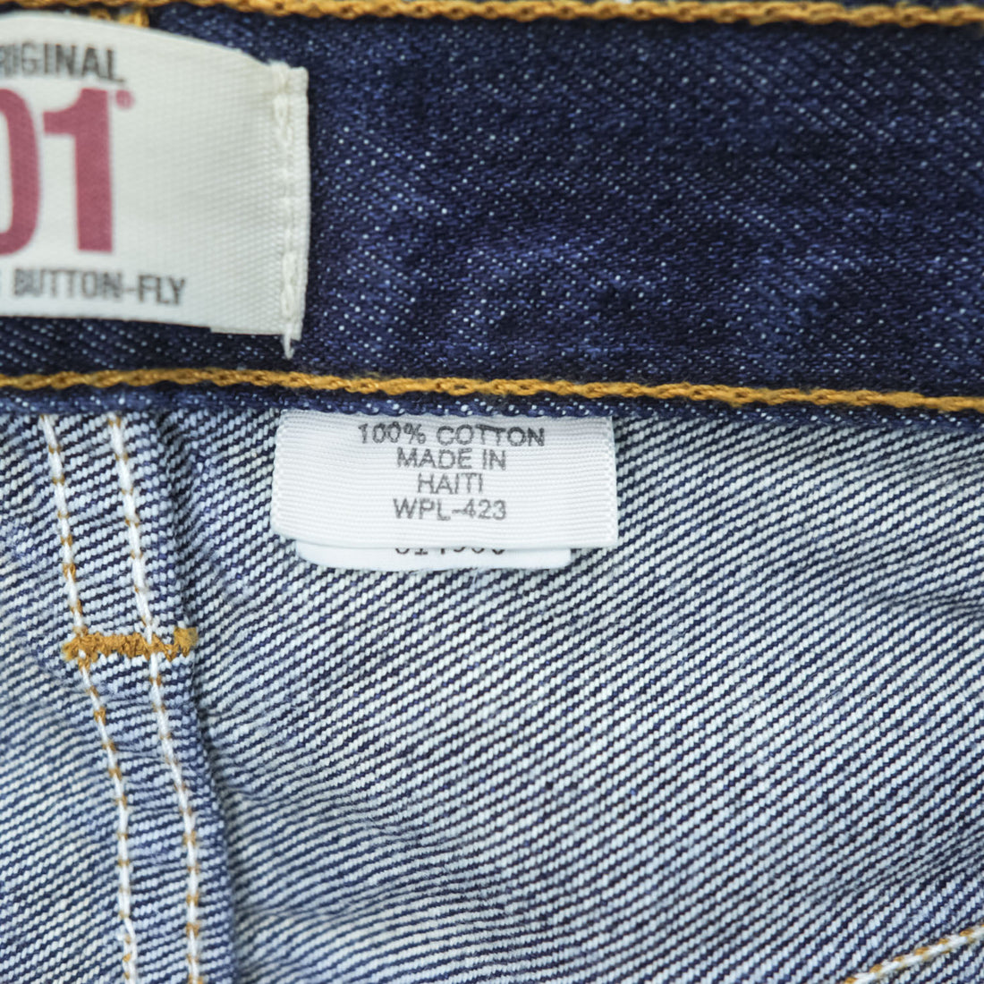 Levi's 00年代 ヴィンテージ 501 デニムパンツ ジーンズ L ボタンフライ USAモデル 濃紺 005010115