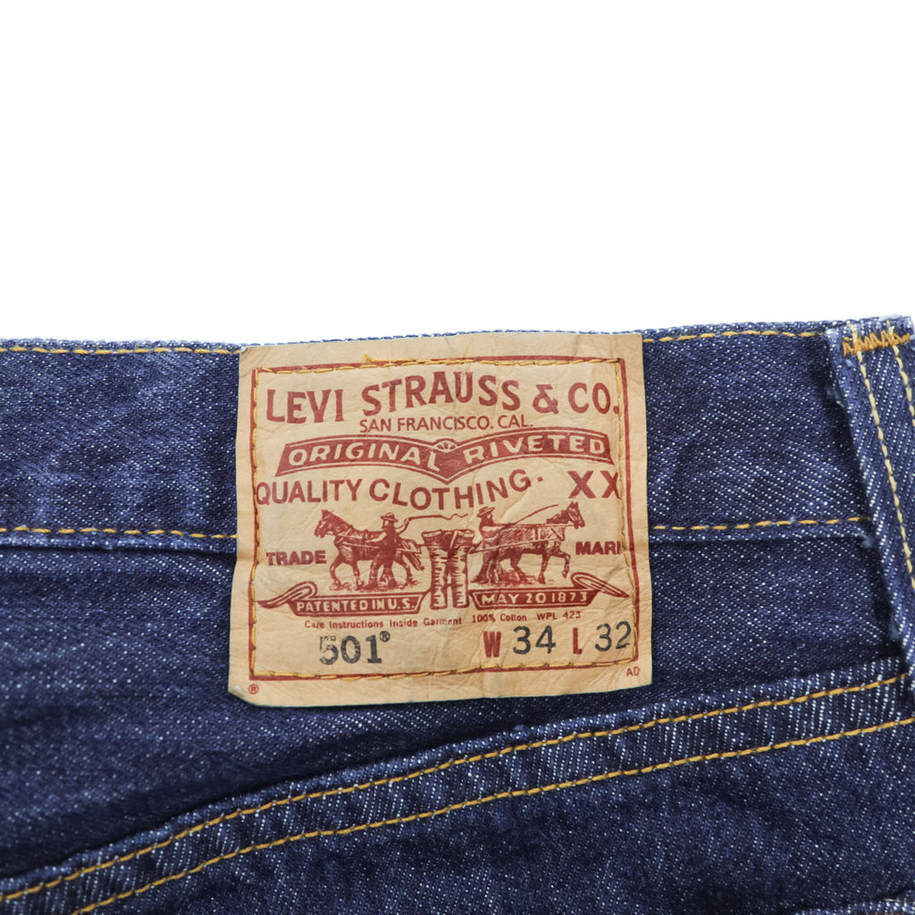 Levi's 00年代 ヴィンテージ 501 デニムパンツ ジーンズ L ボタンフライ USAモデル 濃紺 005010115