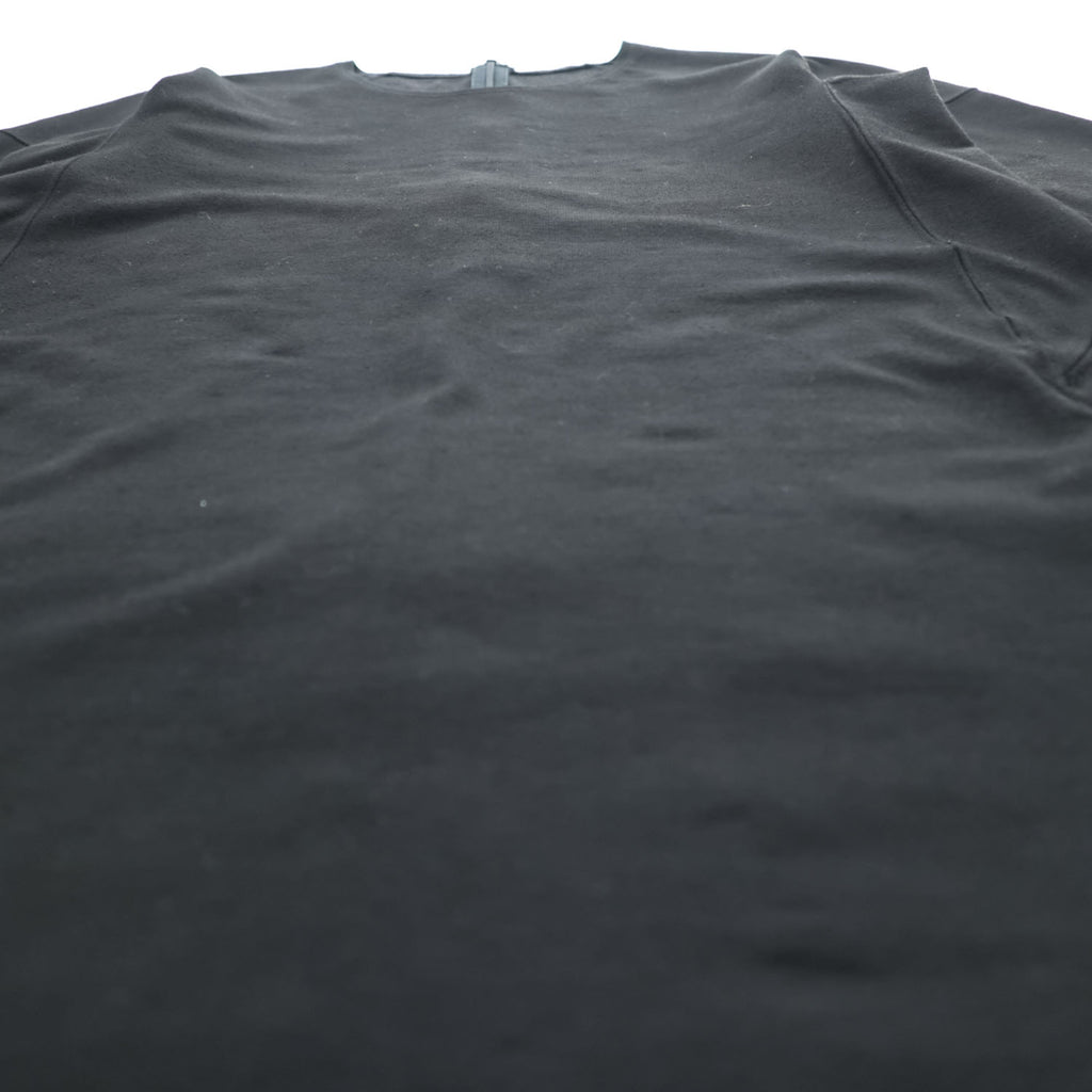 HaaT ISSEY MIYAKE ORJ サイドジップ 半袖 ワンピース M ブラック ストレッチ HA85JT297 日本製