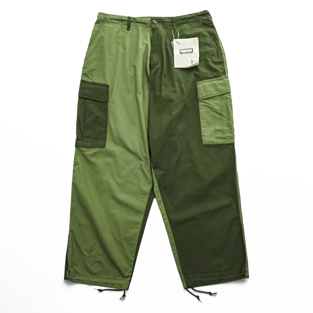 HINSON 26SS FREAK'S STORE 別注 6ポケット カーゴパンツ L リップストップ カラーブロック ドローコード 203-1421 未使用品