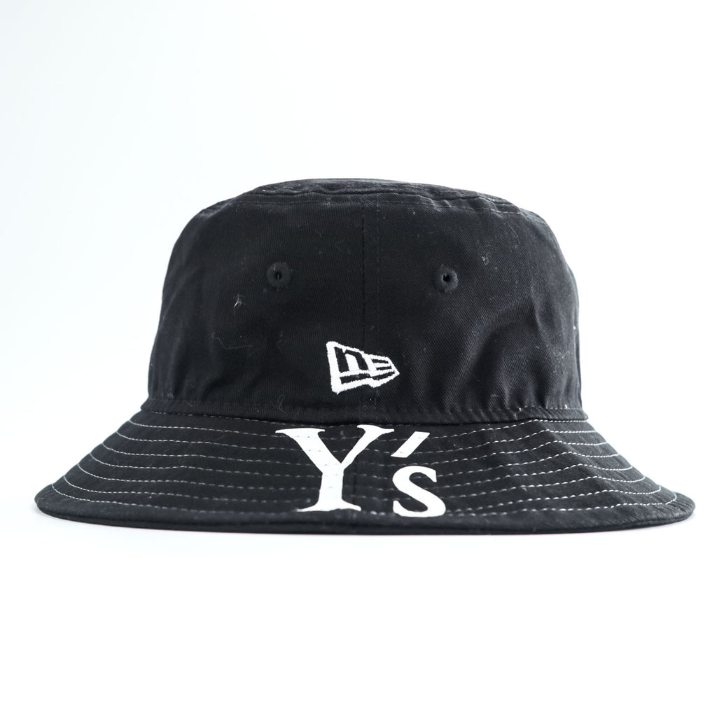 Y's (Yohji Yamamoto) × NEW ERA バケットハット M/L ブラック コットン YE-H12-092