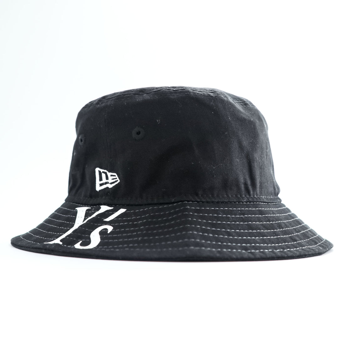 Y's (Yohji Yamamoto) × NEW ERA バケットハット M/L ブラック コットン YE-H12-092