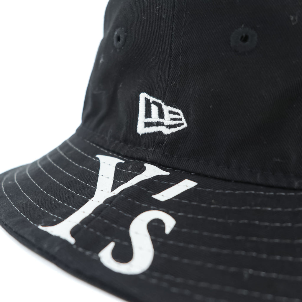 Y's (Yohji Yamamoto) × NEW ERA バケットハット M/L ブラック コットン YE-H12-092