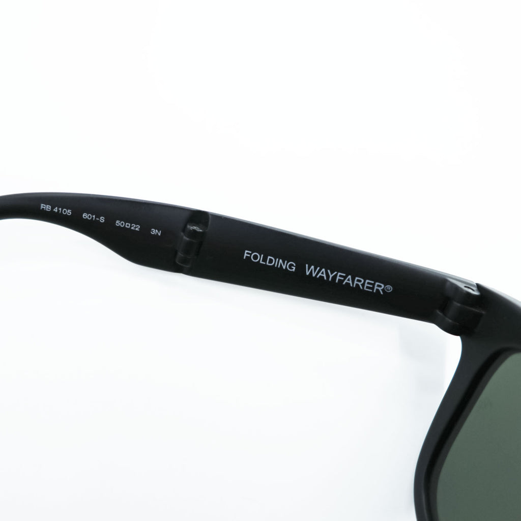 Ray-Ban フォールディング ウェイファーラー FOLDING WAYFARER 折り畳み式 サングラス ブラック RB4105 601-S 50_22 3N イタリア製