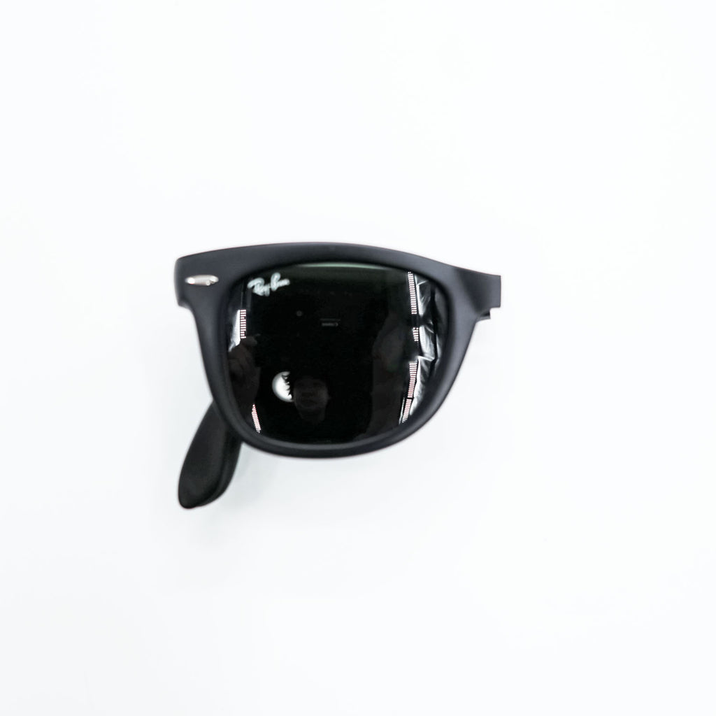 Ray-Ban フォールディング ウェイファーラー FOLDING WAYFARER 折り畳み式 サングラス ブラック RB4105 601-S 50_22 3N イタリア製