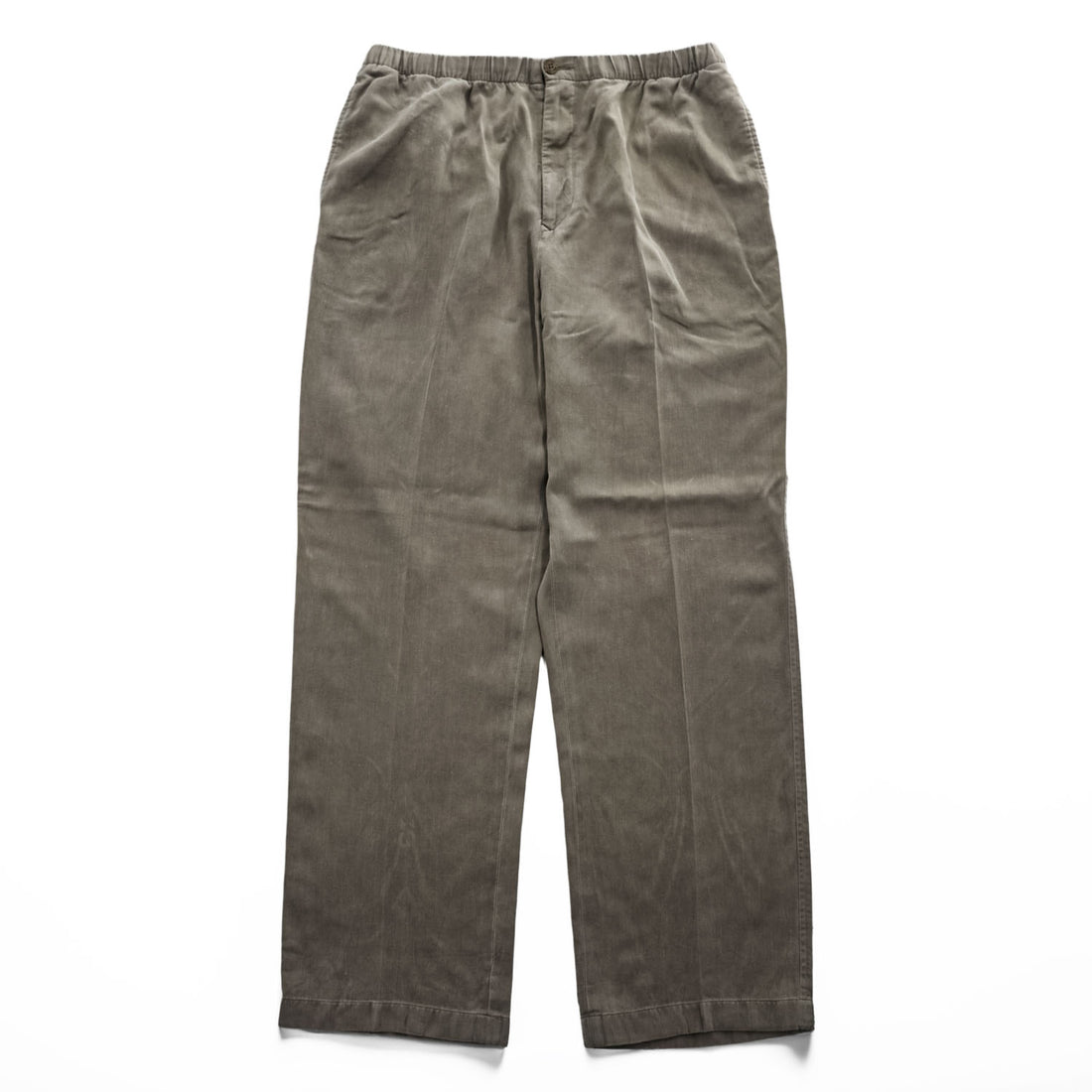 NAUTICA シルク リネン イージーパンツ 麻 スラックス パンツ L ブラウン EXPLORER LOOSE FIT