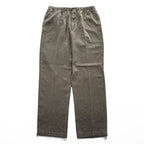 NAUTICA シルク リネン イージーパンツ 麻 スラックス パンツ L ブラウン EXPLORER LOOSE FIT