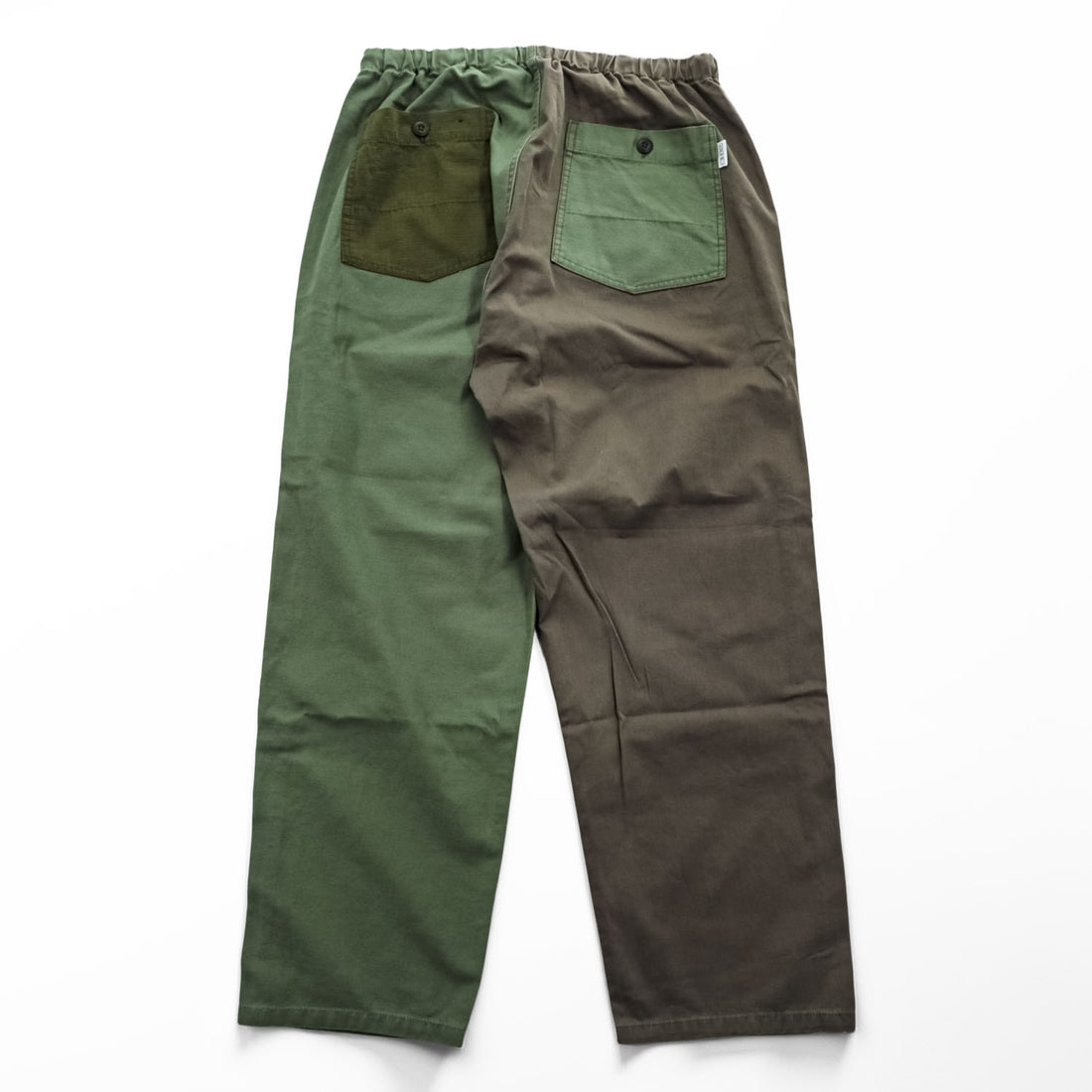 GUNG HO 203-1419 Reconstructed Wide Easy Baker Fatigue Pants Olive Brown Men’s L