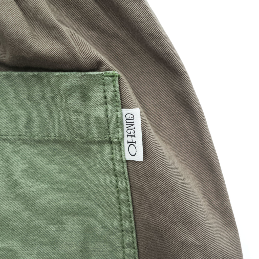 GUNG HO 203-1419 Reconstructed Wide Easy Baker Fatigue Pants Olive Brown Men’s L
