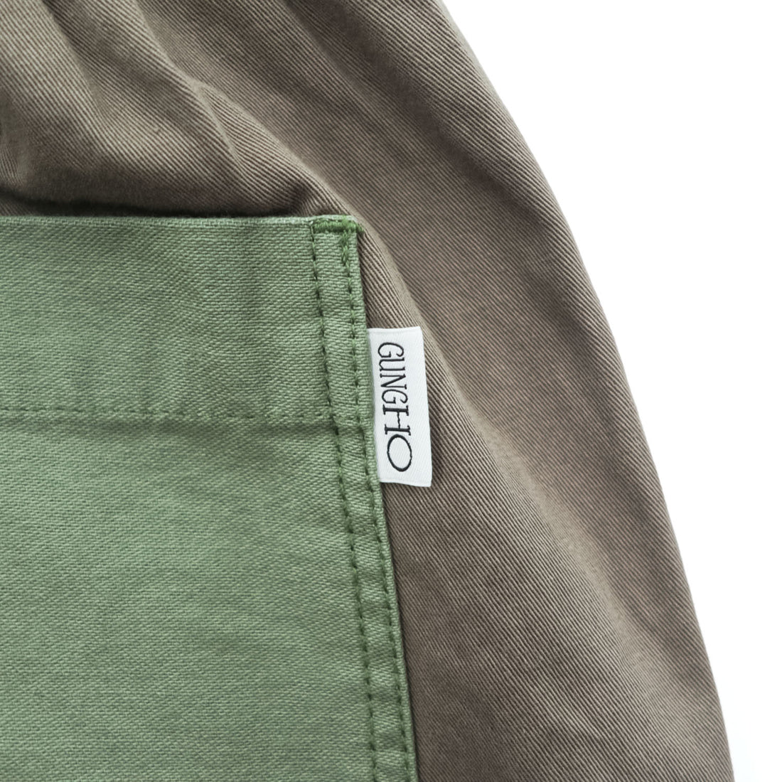 GUNG HO 203-1419 Reconstructed Wide Easy Baker Fatigue Pants Olive Brown Men’s L