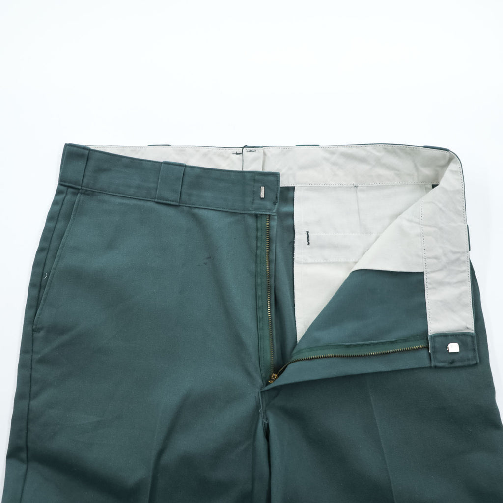 Dickies 90年代 USA製 ヴィンテージ ワークパンツ W36 グリーン 圧着タグ チノパンツ