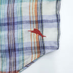 Tommy Bahama 100%リネン マドラスチェック 長袖シャツ L マルチカラー 胸ポケット 麻
