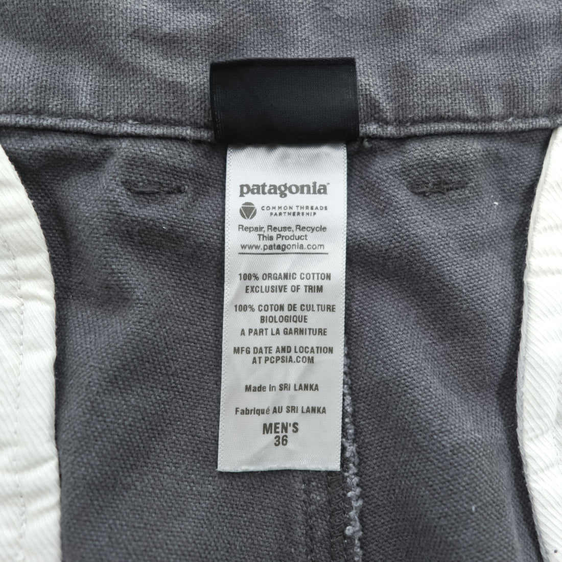 Patagonia ショートパンツ ハーフパンツ L グレー キャンバス ダック地 57076