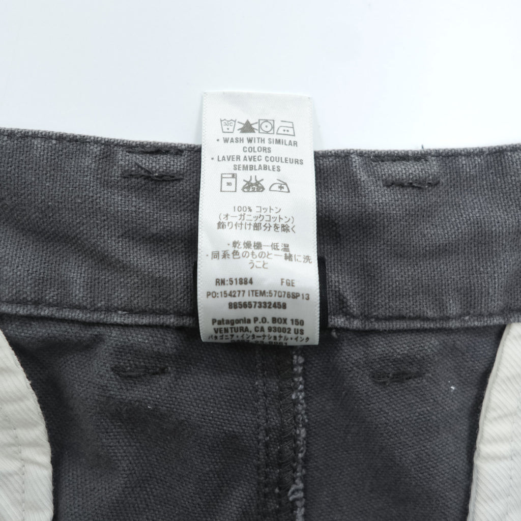 Patagonia ショートパンツ ハーフパンツ L グレー キャンバス ダック地 57076