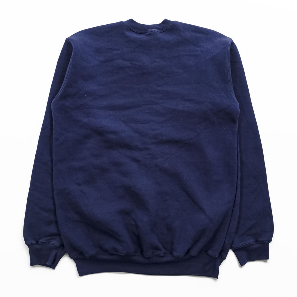 carhartt ミッドウェイト クルーネック スウェット トレーナー L ネイビー 裏起毛 前V K124 NV