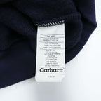 carhartt ミッドウェイト クルーネック スウェット トレーナー L ネイビー 裏起毛 前V K124 NV