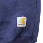 carhartt ミッドウェイト クルーネック スウェット トレーナー L ネイビー 裏起毛 前V K124 NV