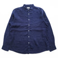 COUNTRY ROAD アイリッシュ リネン100% 長袖シャツ XXL ネイビー ビッグサイズ  BAIRD McNUTT IRISH LINEN