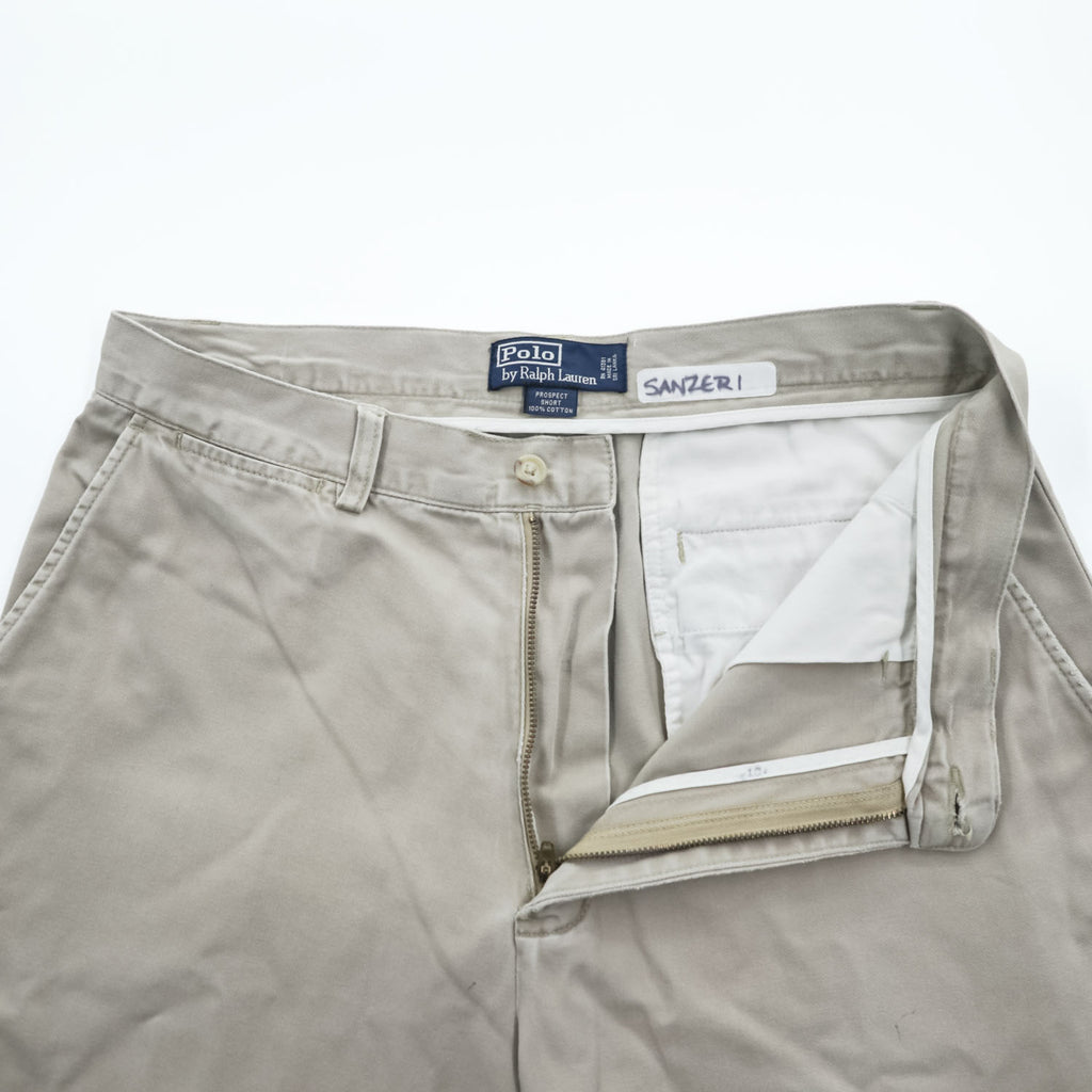 Polo Ralph Lauren 90年代 ヴィンテージ ショートパンツ ハーフパンツ M ベージュ PROSPECT SHORT ポロチノ