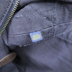 Polo Ralph Lauren ビッグポニー 刺繍 ヴィンテージ加工 トートバッグ ネイビー キャンバス ジップ開閉